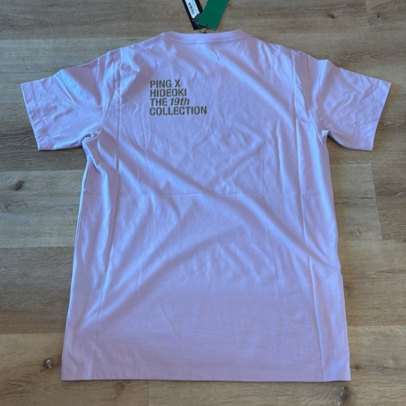 PING x HIDEOKI 19th Collection T-Shirt Lavendar XL NWT - Picture 11 of 11